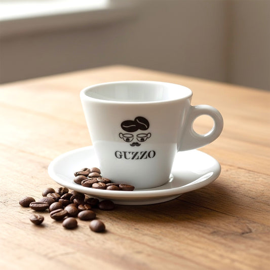 "Guzzo" Cappuccino-Tasse - weiss