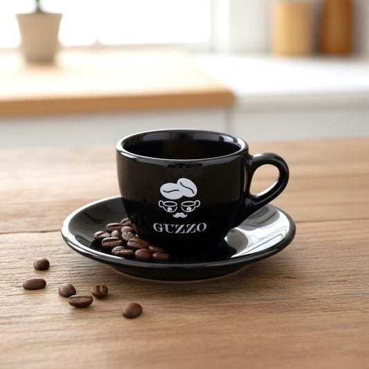 "Guzzo" Espresso-Tasse - schwarz
