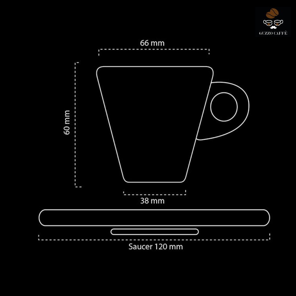 "Guzzo" Espresso-Tasse - weiss
