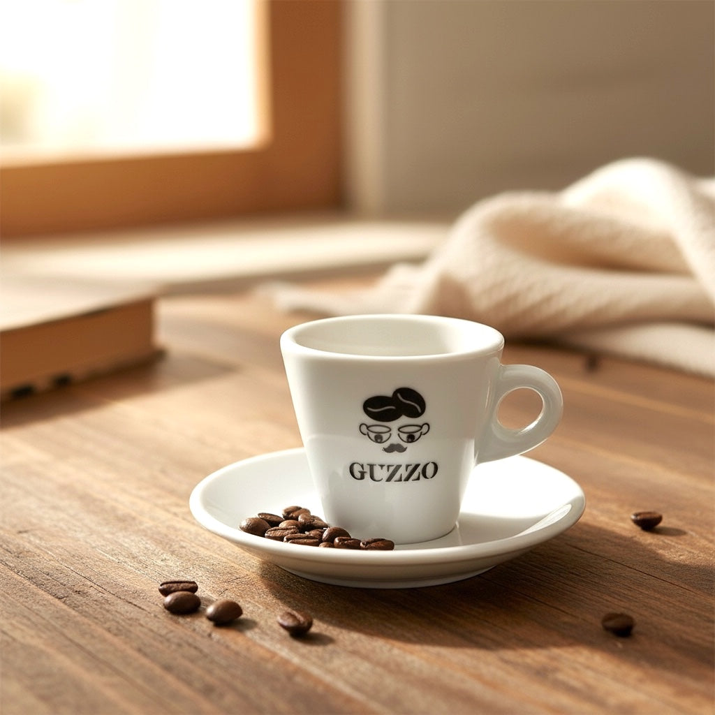 "Guzzo" Espresso-Tasse - weiss